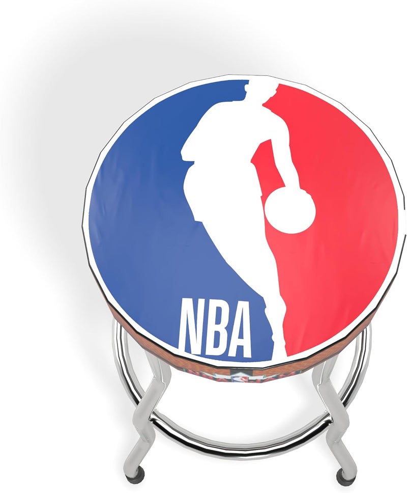 Arcade1Up Officially Licensed Adjustable Stool with Chrome-Plated Steel Frame and High-Density Foam Padding for Supreme Gaming Comfort (NBA JAM) - Image 1